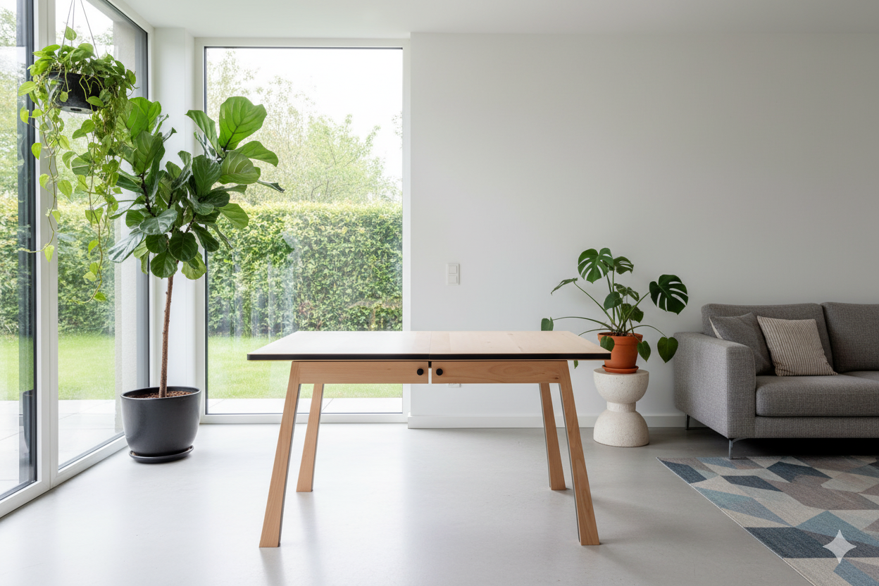 Table à manger extensible